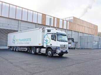 First truck with biomasse arrives at the biomasse plant in Rouen, France